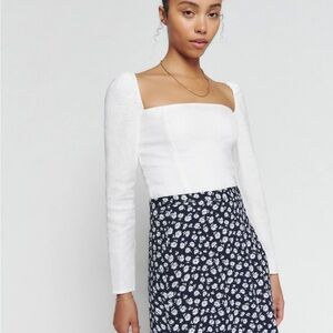 Reformation Khloe Linen Top